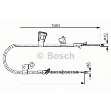 1 987 482 219 BOSCH Трос, стояночная тормозная система