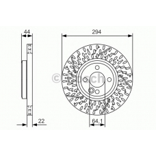 0 986 479 A69 BOSCH Тормозной диск