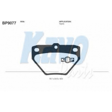 BP-9077 KAVO PARTS Комплект тормозных колодок, дисковый тормоз