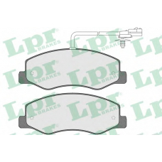 05P1570 LPR Комплект тормозных колодок, дисковый тормоз