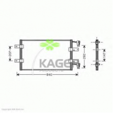 94-6344 KAGER Конденсатор, кондиционер