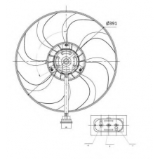 47375 NRF Вентилятор, охлаждение двигателя