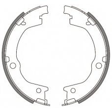 Z4644.00 WOKING Комплект тормозных колодок, стояночная тормозная с