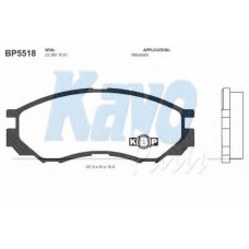 BP-5518 KAVO PARTS Комплект тормозных колодок, дисковый тормоз