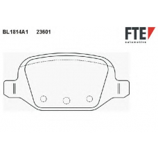 BL1814A1 FTE Комплект тормозных колодок, дисковый тормоз