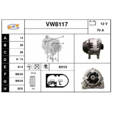 VW8117 SNRA Генератор