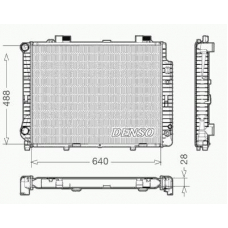 DRM17041 DENSO Радиатор, охлаждение двигателя