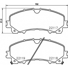 MDB3758 MINTEX Комплект тормозных колодок, дисковый тормоз