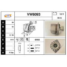 VW8093 SNRA Генератор