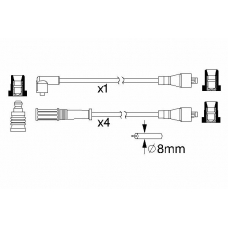 0 986 357 146 BOSCH Комплект проводов зажигания