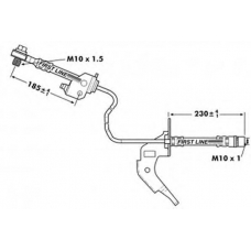 FBH7122 FIRST LINE Тормозной шланг