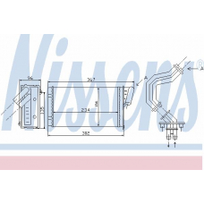 73369 NISSENS Теплообменник, отопление салона