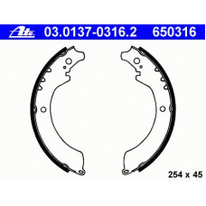 03.0137-0316.2 ATE Комплект тормозных колодок