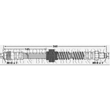 BBH6840 BORG & BECK Тормозной шланг