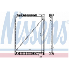62791A NISSENS Радиатор, охлаждение двигателя