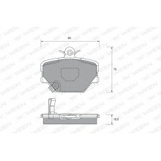 151-1818 WEEN Комплект тормозных колодок, дисковый тормоз