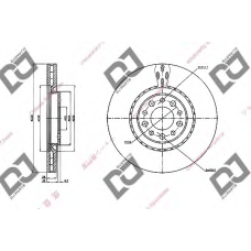 BD1937 DJ PARTS Тормозной диск