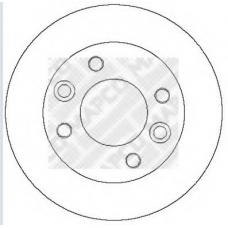 15282 MAPCO Тормозной диск
