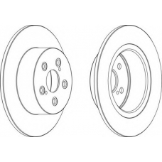 DDF1556-1 FERODO Тормозной диск