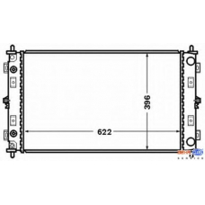 8MK 376 766-501 HELLA Радиатор, охлаждение двигателя