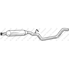 283-937 BOSAL Средний глушитель выхлопных газов