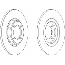 DDF428 FERODO Тормозной диск
