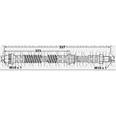 BBH6843 BORG & BECK Тормозной шланг