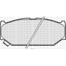 BBP2311 BORG & BECK Комплект тормозных колодок, дисковый тормоз