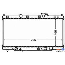 8MK 376 768-321 HELLA Радиатор, охлаждение двигателя