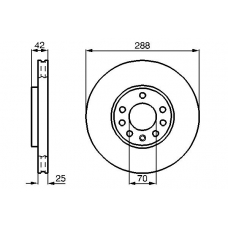 0 986 478 588 BOSCH Тормозной диск