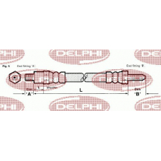 LH1663 DELPHI Тормозной шланг