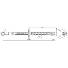 VBH400 MOTAQUIP Тормозной шланг