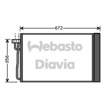 82D0225512A WEBASTO Конденсатор, кондиционер