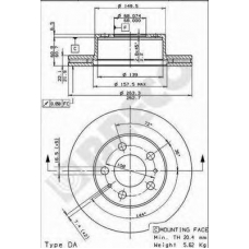 BS 7923 BRECO Тормозной диск