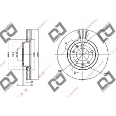 BD1532 DJ PARTS Тормозной диск