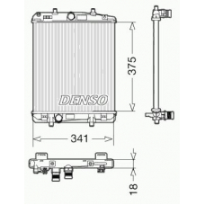 DRM21601 DENSO Радиатор, охлаждение двигателя
