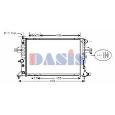 151860N AKS DASIS Радиатор, охлаждение двигателя