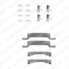 LX0243 DELPHI Комплектующие, колодки дискового тормоза