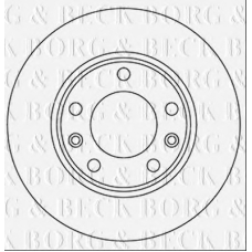BBD5358 BORG & BECK Тормозной диск