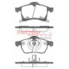 0683.02 METZGER Комплект тормозных колодок, дисковый тормоз