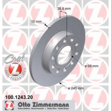 100.1243.20 ZIMMERMANN Тормозной диск