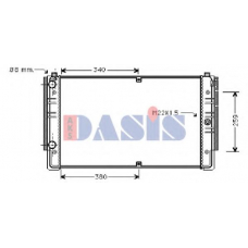 240090N AKS DASIS Радиатор, охлаждение двигателя