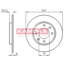 103488 KAMOKA Тормозной диск