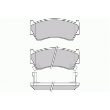 12-0691 E.T.F. Комплект тормозных колодок, дисковый тормоз