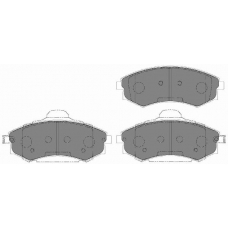 FD7150A NECTO Комплект тормозных колодок, дисковый тормоз