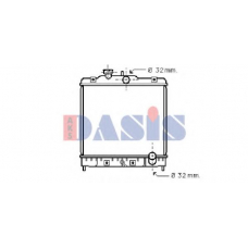 100550N AKS DASIS Радиатор, охлаждение двигателя