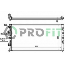 PR 9565A1 PROFIT Радиатор, охлаждение двигателя