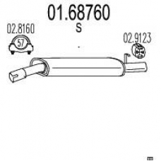 01.68760 MTS Глушитель выхлопных газов конечный