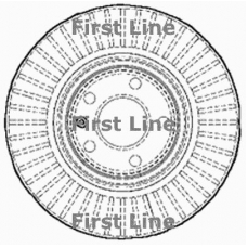 FBD1559 FIRST LINE Тормозной диск