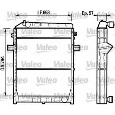 730841 VALEO Радиатор, охлаждение двигателя